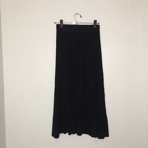 CHEROKEE black maxi skirt kids size LARGE